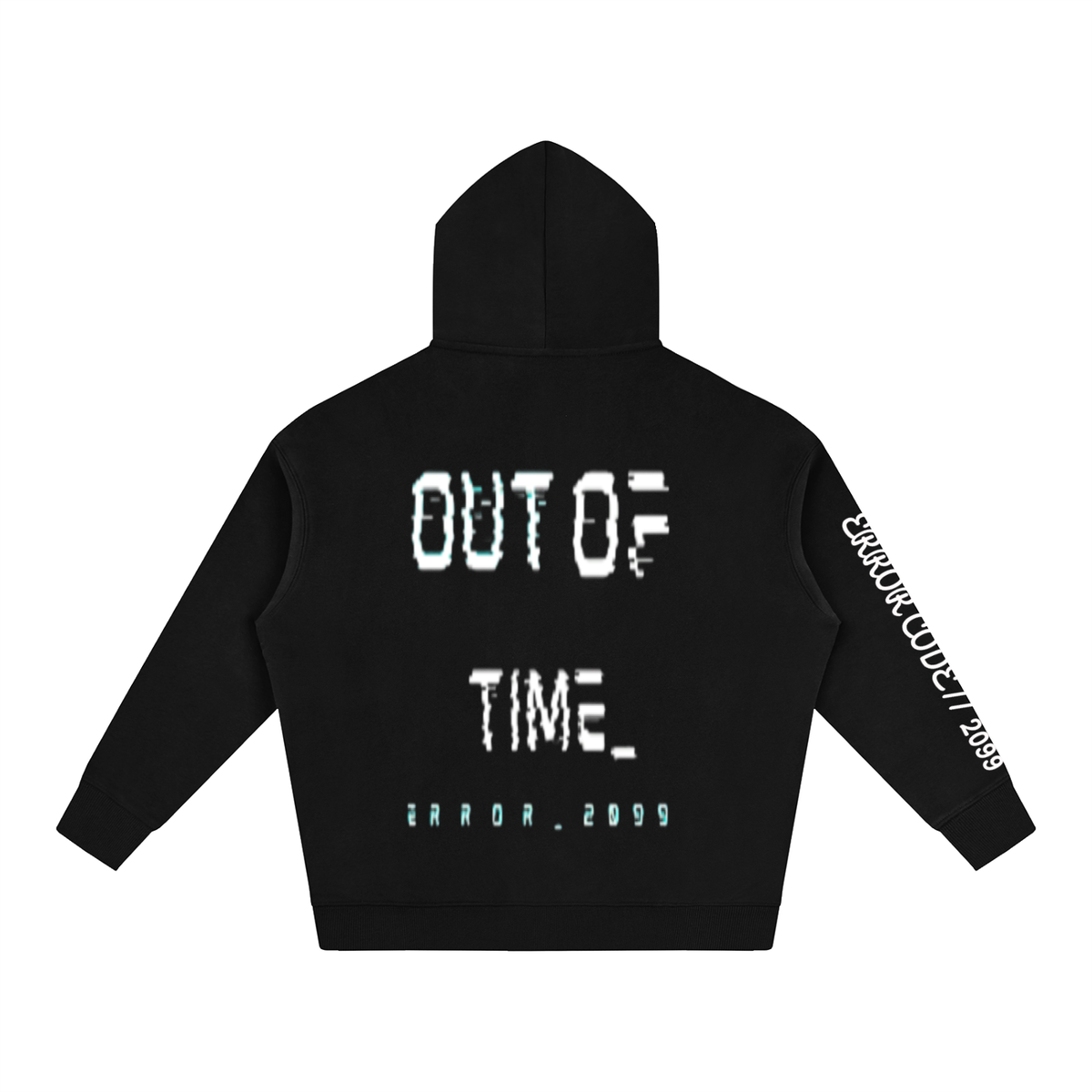 ORIGINAL OUT OF TIME ERROR CODE//2099 HOODIE - BLACK