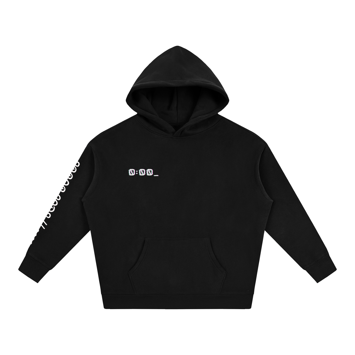 ORIGINAL OUT OF TIME ERROR CODE//2099 HOODIE - BLACK